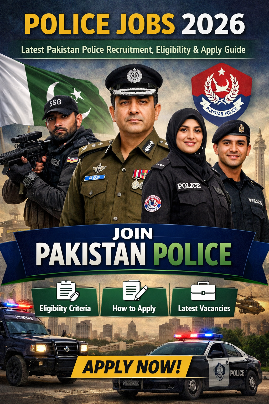 Police Jobs 2026 – Latest Pakistan Police Recruitment, Eligibility & Apply Guide